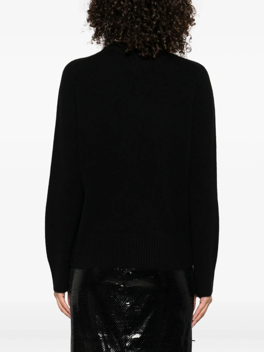 Pulover tricotat LOULOU DE SAISON negru - Img 4
