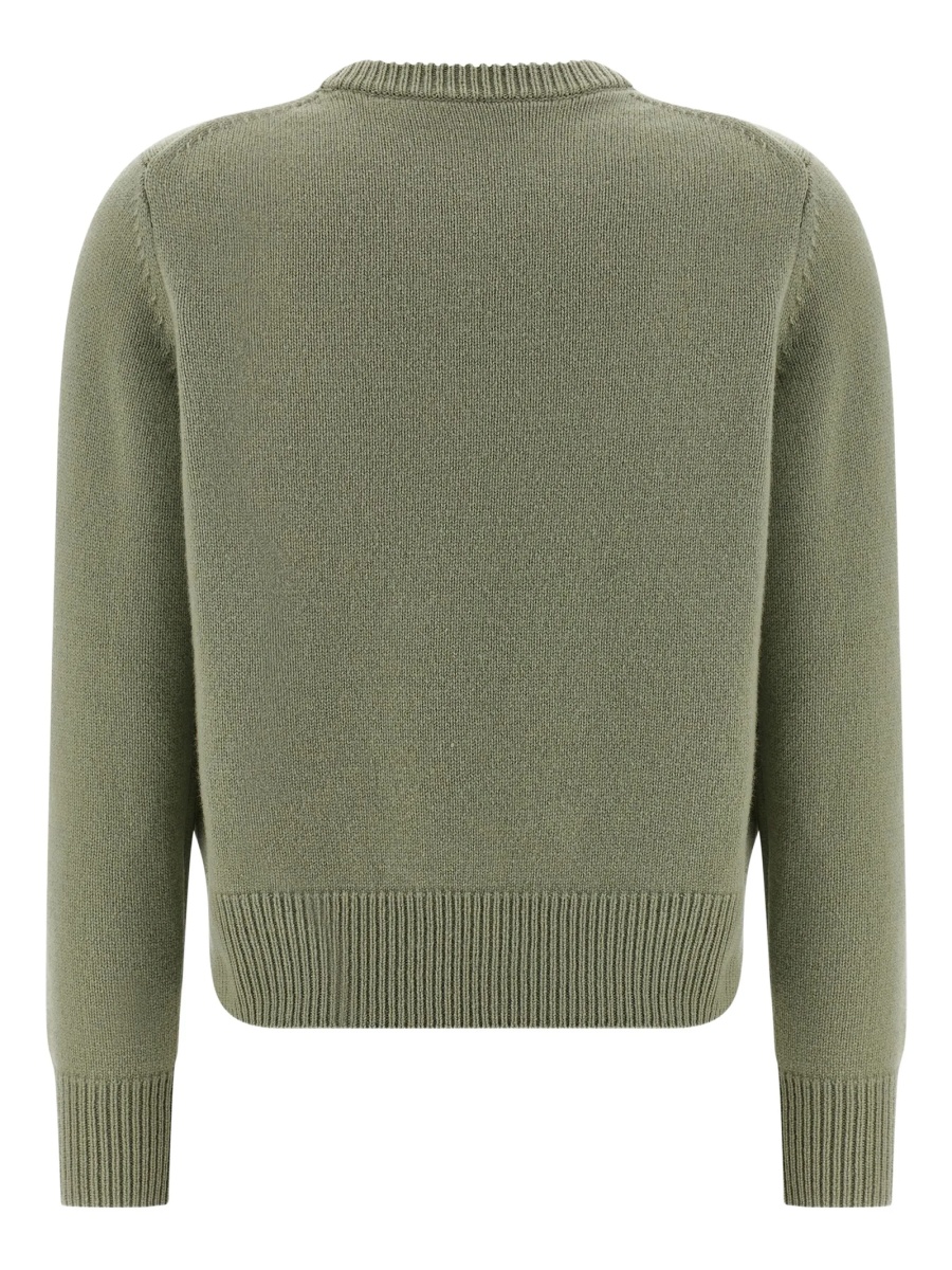 Pulover tricotat MAISON KITSUNÉ verde - Img 2