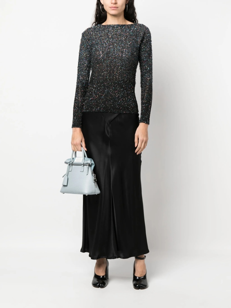 Pulover tricotat Maison Margiela albastru - Img 2