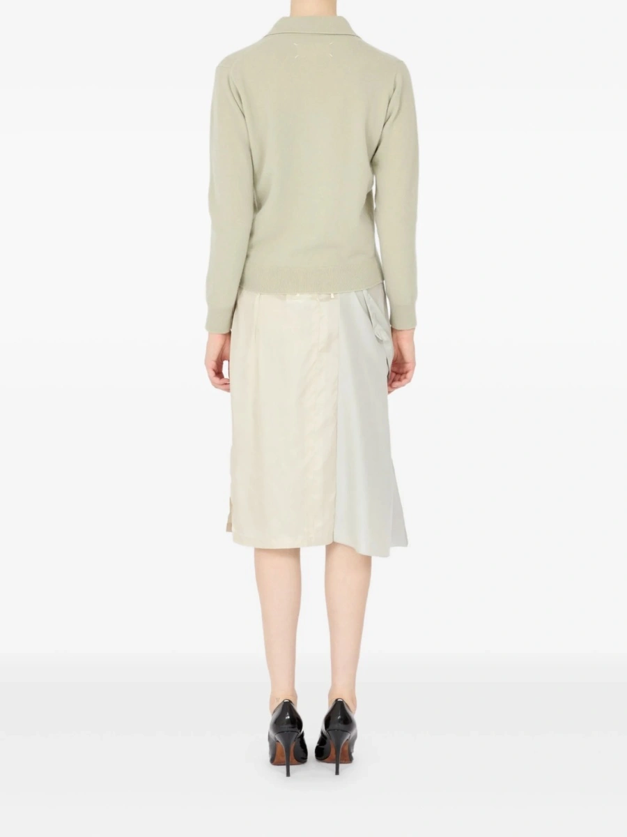 Pulover tricotat Maison Margiela neutru - Img 7