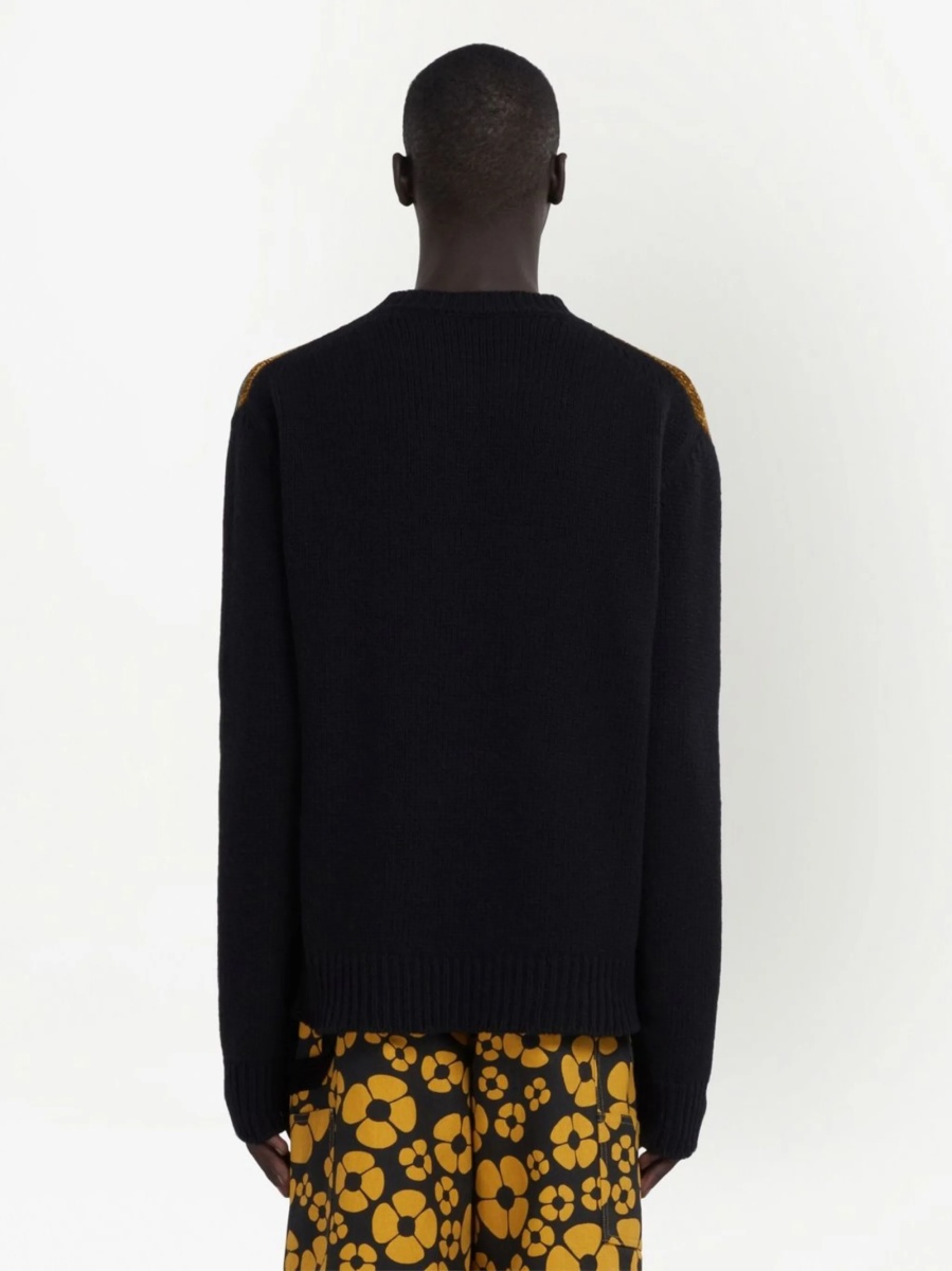 Pulover tricotat Marni negru - Img 3