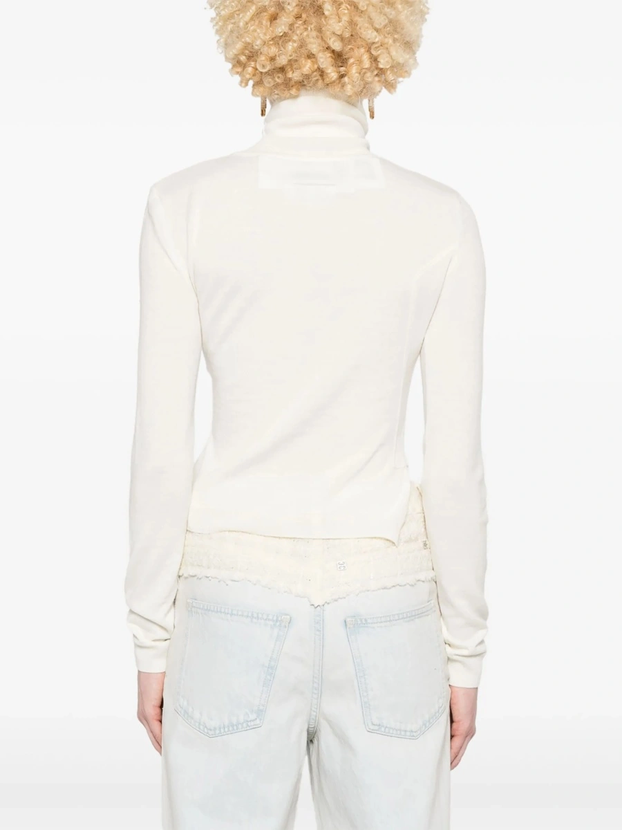 Pulover tricotat Max Mara alb - Img 4