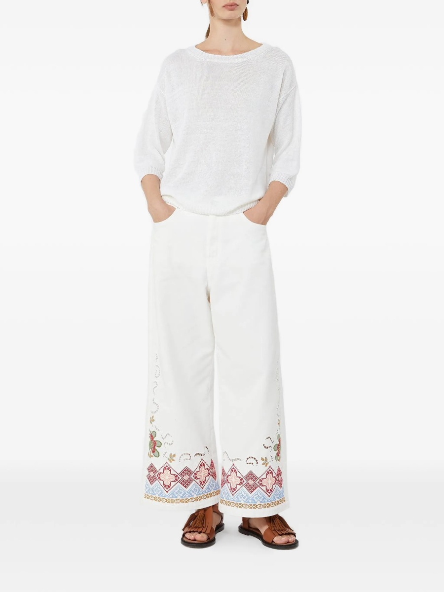 Pulover tricotat Max Mara alb - Img 2