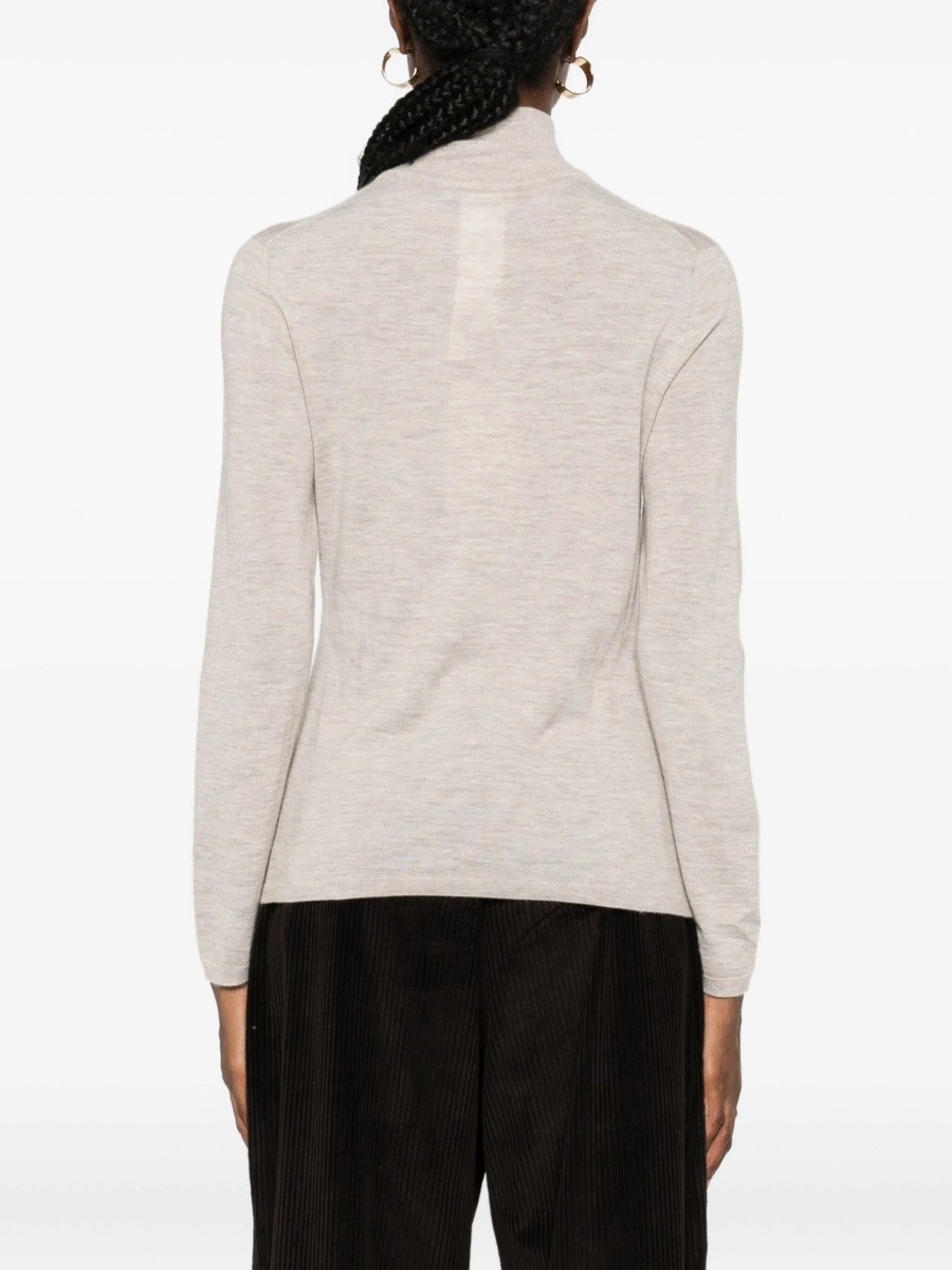 Pulover tricotat Max Mara neutru - Img 4