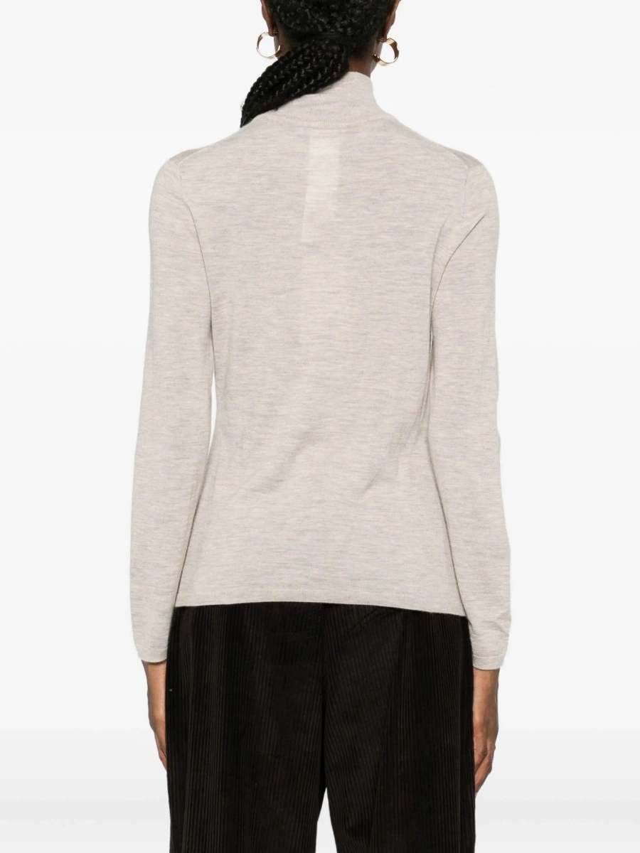 Pulover tricotat Max Mara neutru - Img 4