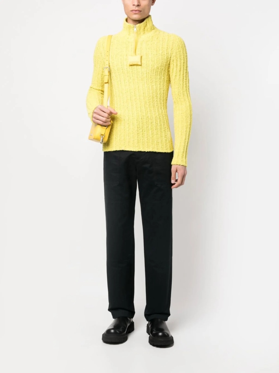 Pulover tricotat Moncler Genius galben - Img 2