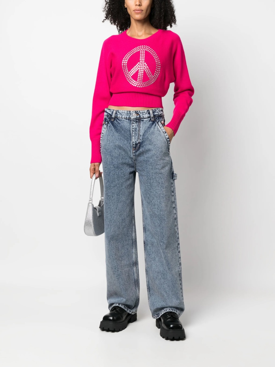 Pulover tricotat MOSCHINO JEANS roz - Img 2