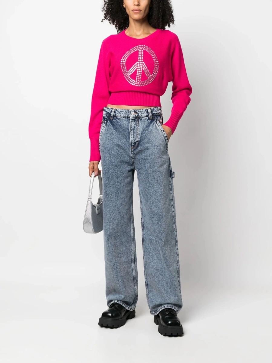 Pulover tricotat MOSCHINO JEANS roz - Img 2