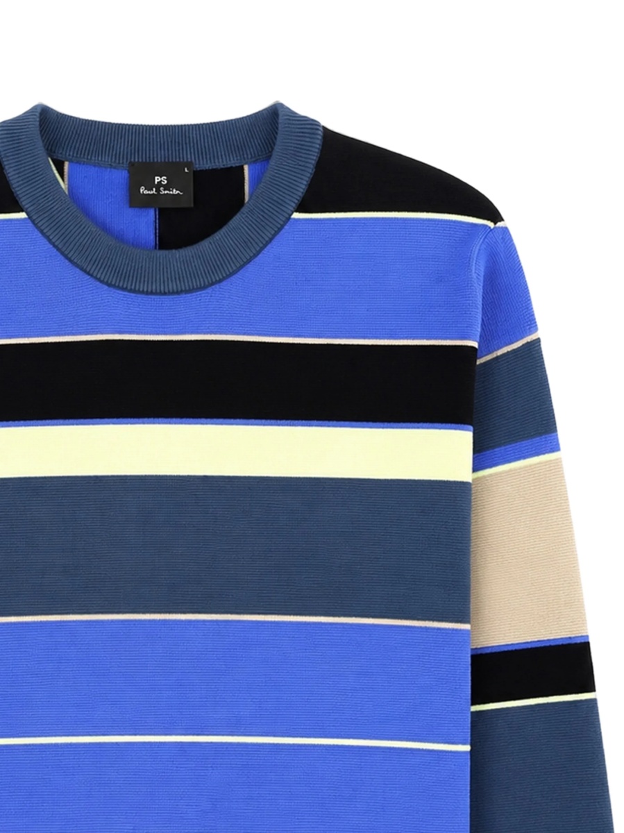 Pulover tricotat Paul Smith albastru - Img 2