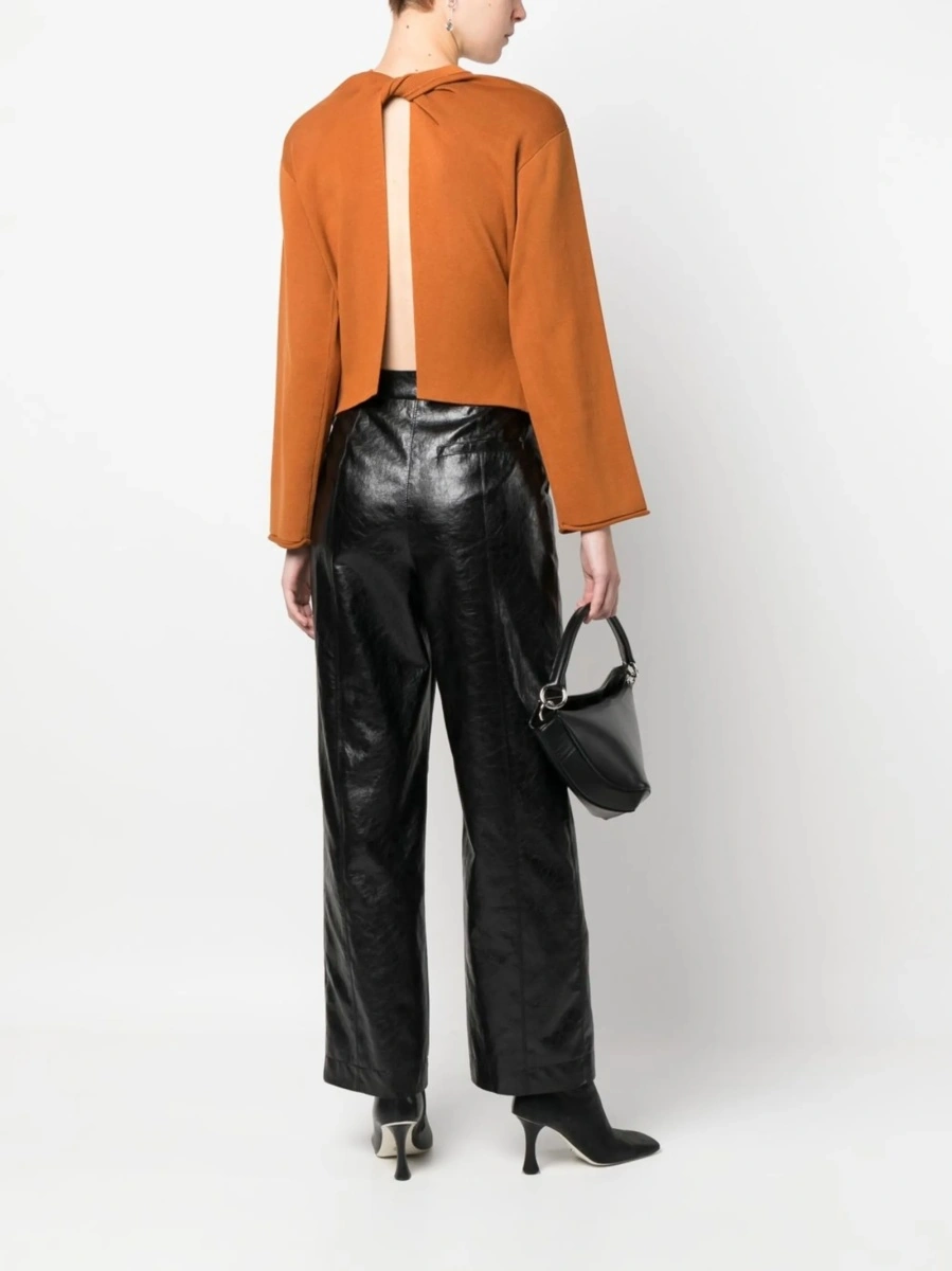 Pulover tricotat PROENZA SCHOULER WHITE LABEL maro - Img 2