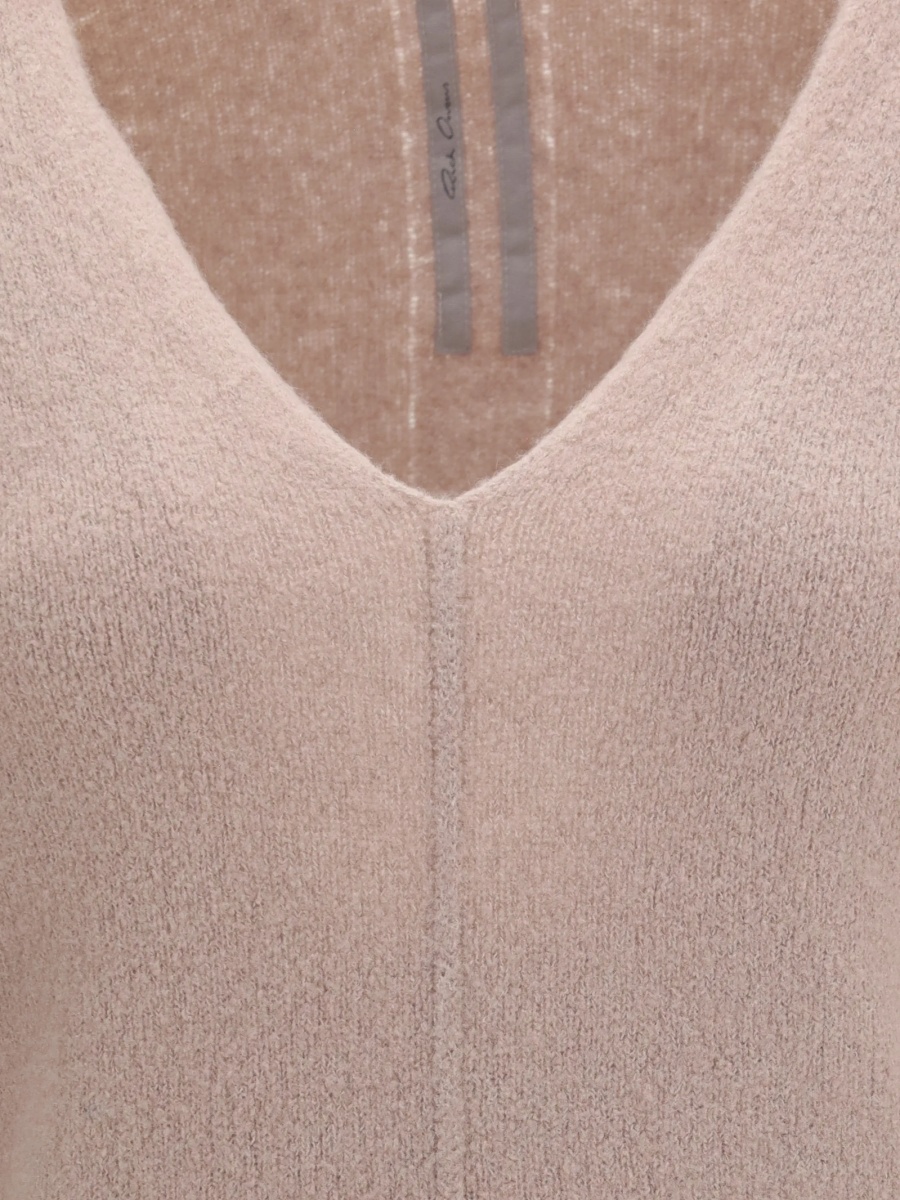 Pulover tricotat Rick Owens neutru - Img 3