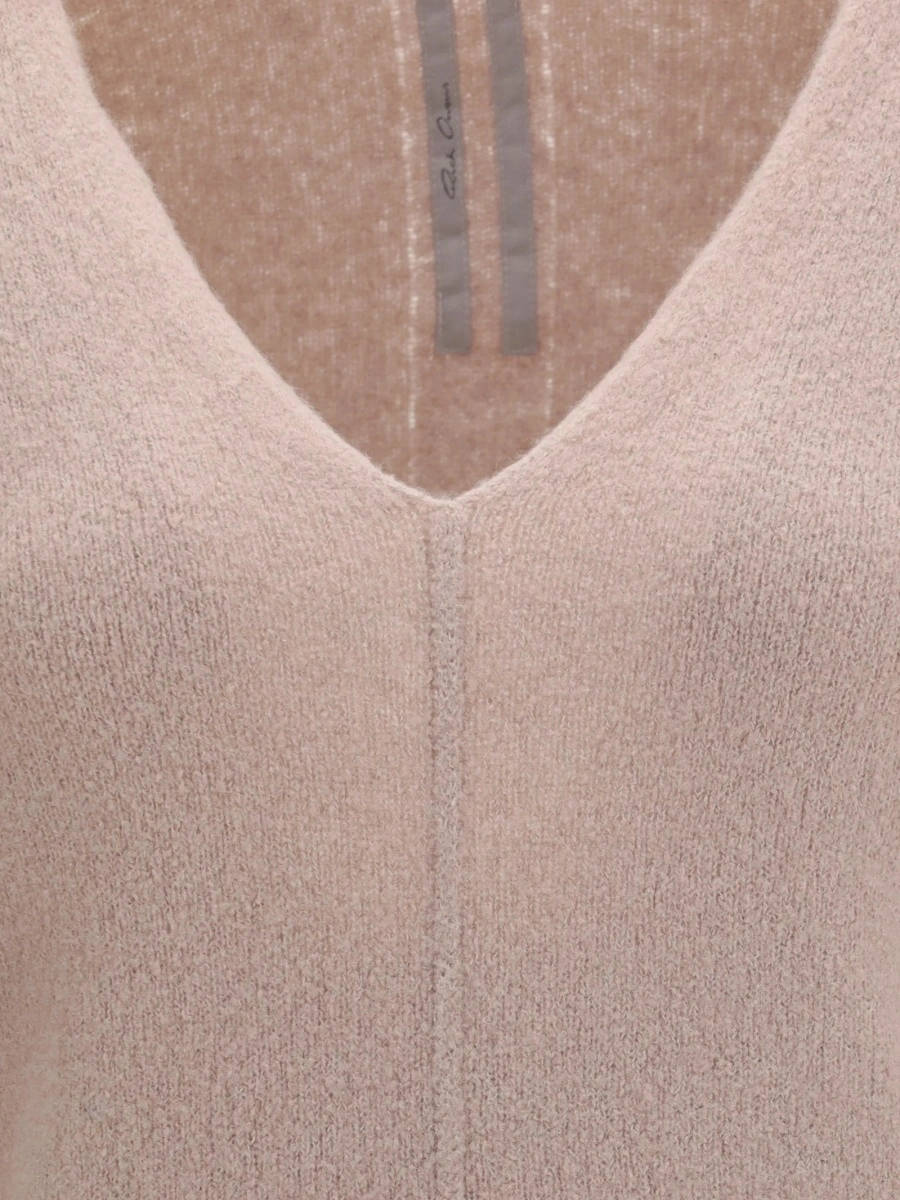 Pulover tricotat Rick Owens neutru - Img 3