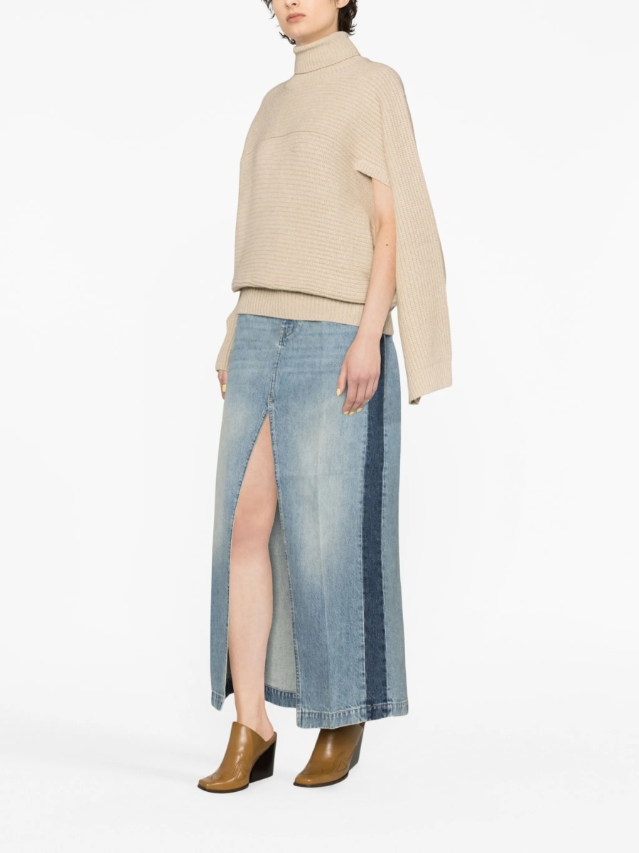 Pulover tricotat Stella McCartney neutru - Img 3