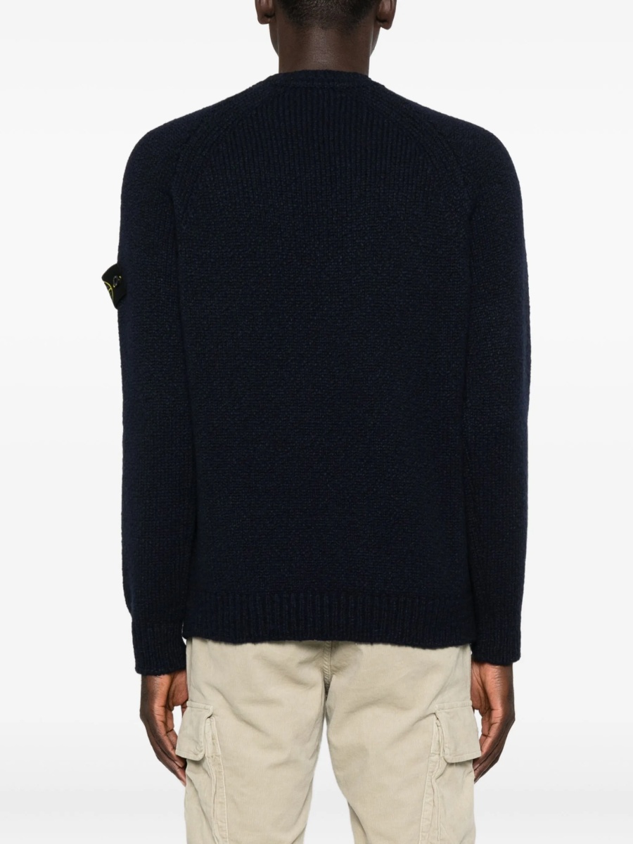 Pulover tricotat Stone Island albastru - Img 4