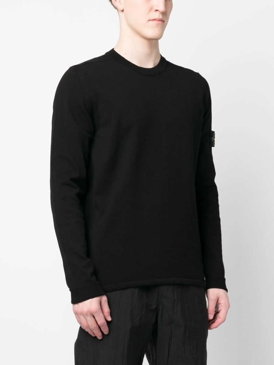 Pulover tricotat Stone Island negru - Img 3