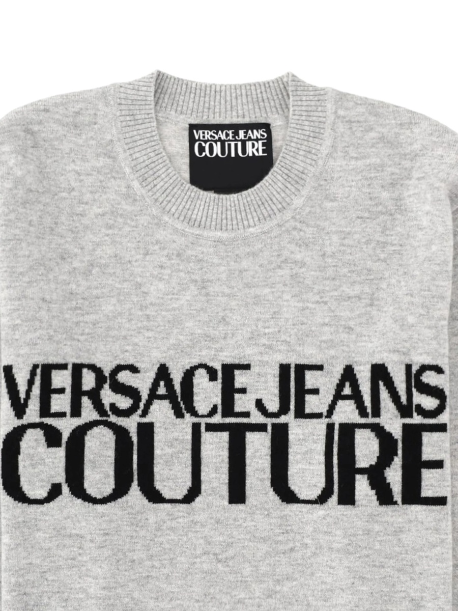 Pulover tricotat Versace Jeans Couture gri - Img 2