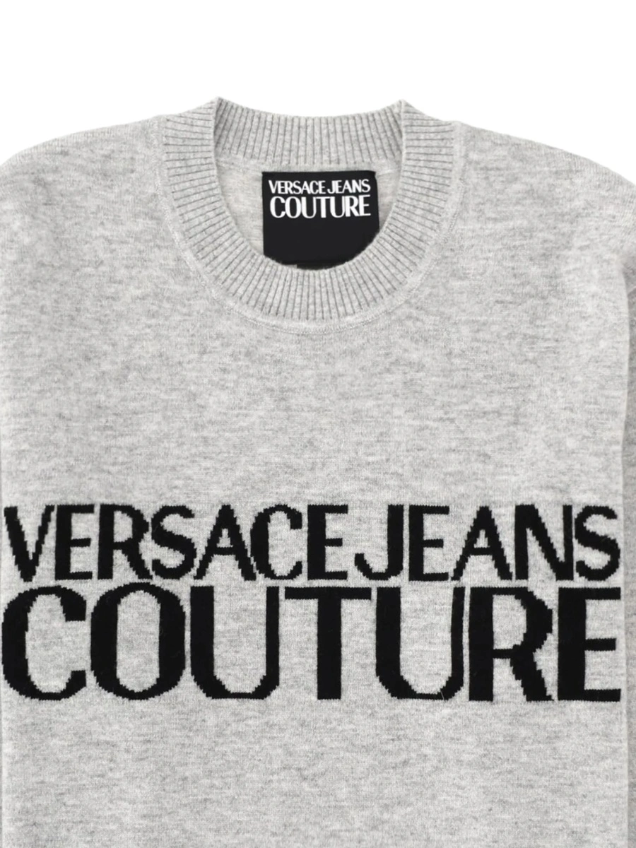 Pulover tricotat Versace Jeans Couture gri - Img 2