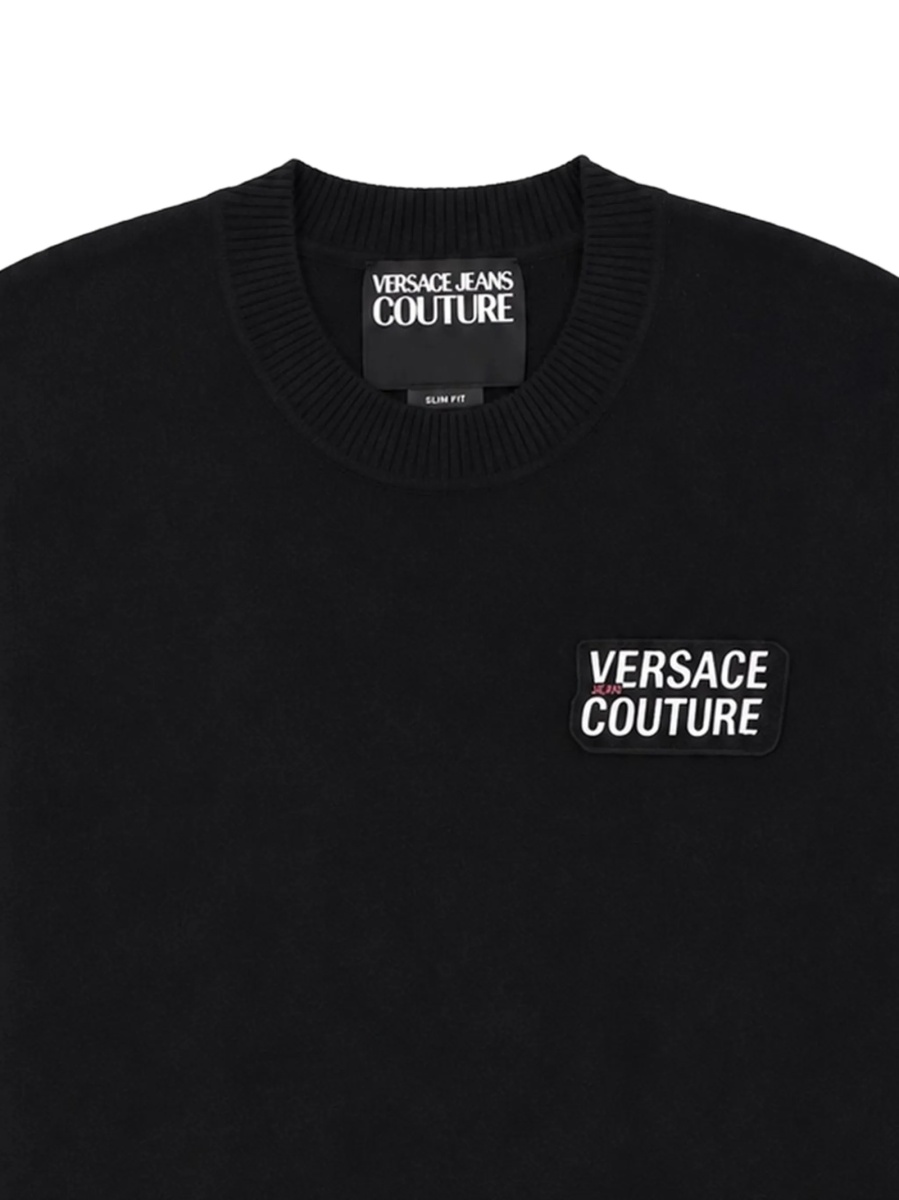 Pulover tricotat Versace Jeans Couture negru - Img 2