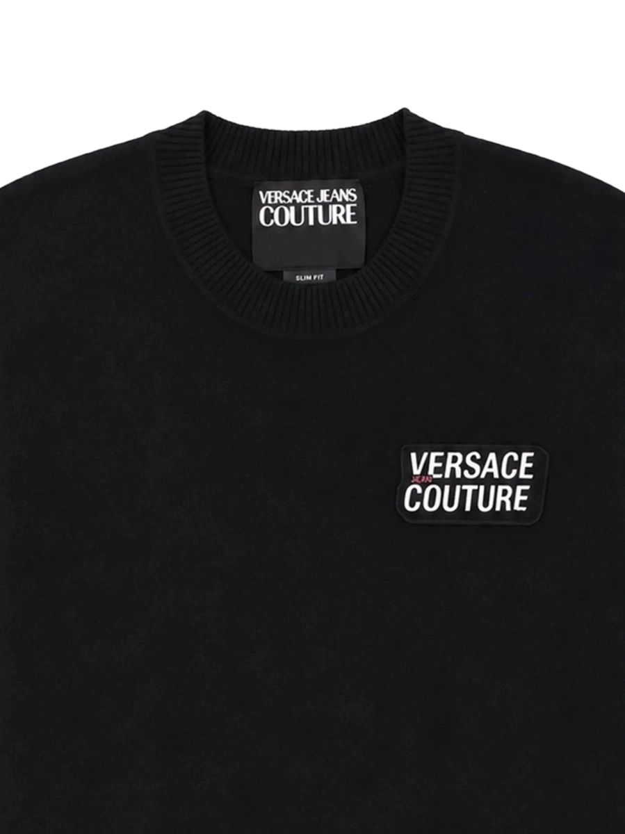Pulover tricotat Versace Jeans Couture negru - Img 2