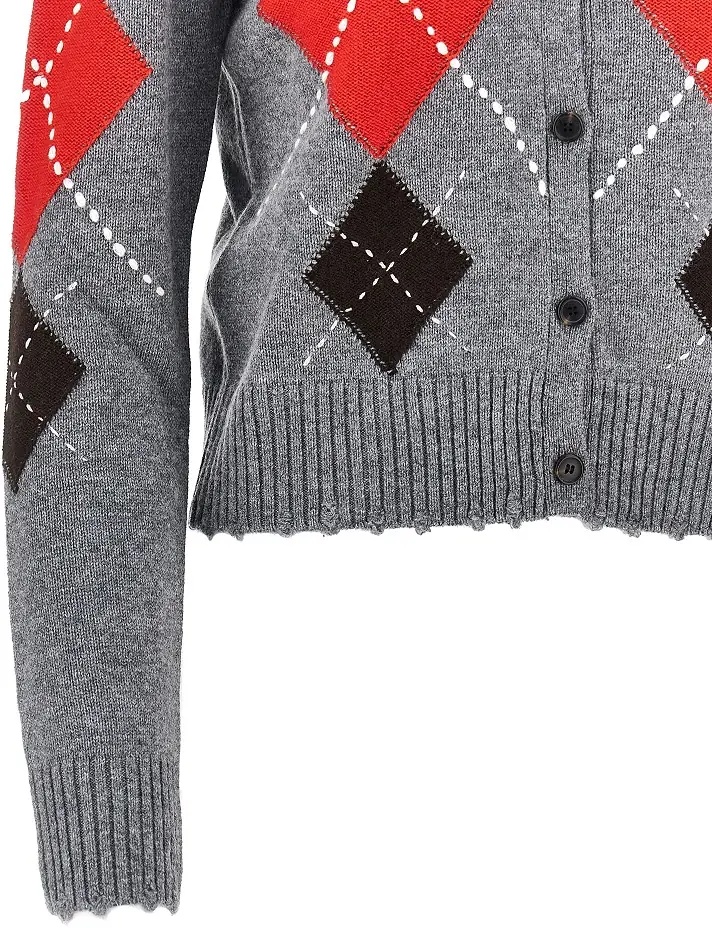 Pulover Wool and cashmere knitted cardigan - Img 2