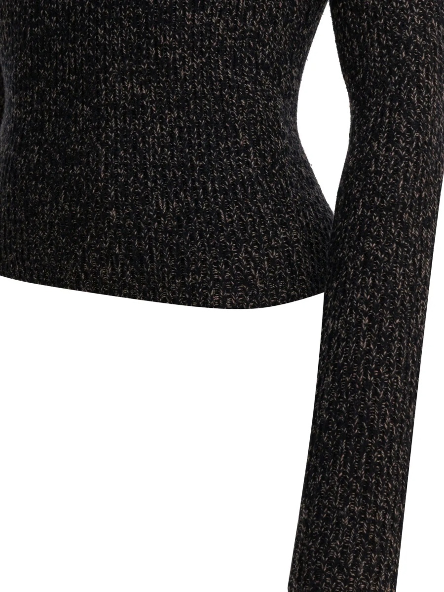 Pulover Wool and cashmere mouliné turtleneck sweater - Img 4