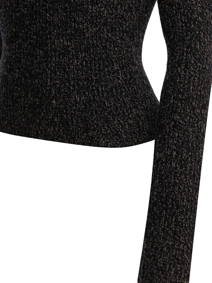 Pulover Wool and cashmere mouliné turtleneck sweater - Img 4