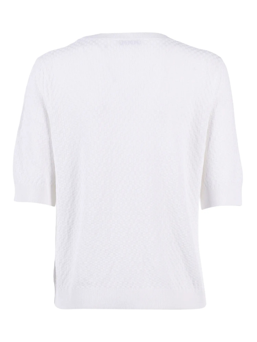 Pulovere Short sleeve crew neck in micro-check. - Img 2