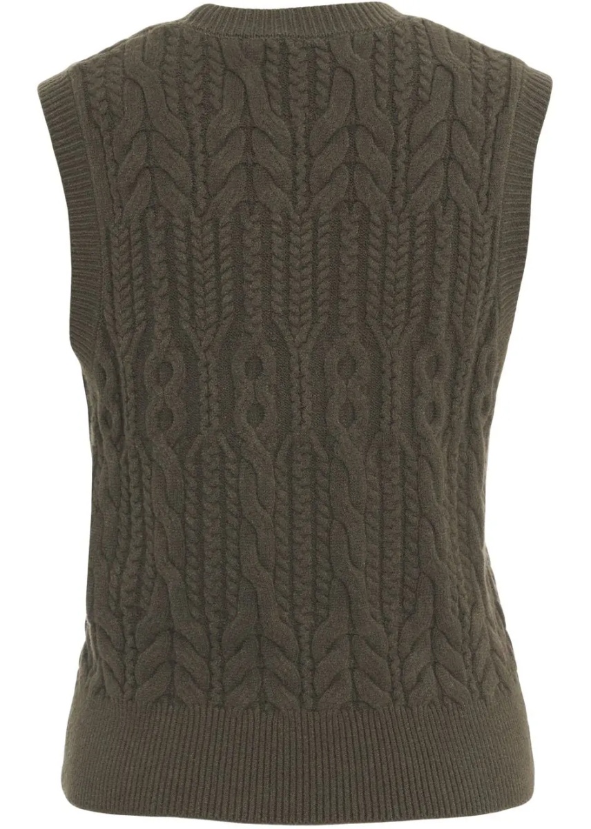 Pulovere Vest with cable knit pattern - Img 3