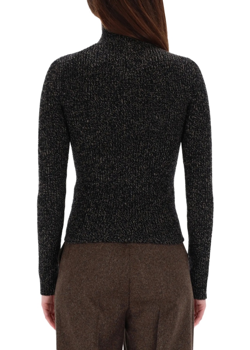 Pulovere Wool And Cashmere Mouliné Turtleneck - Img 3