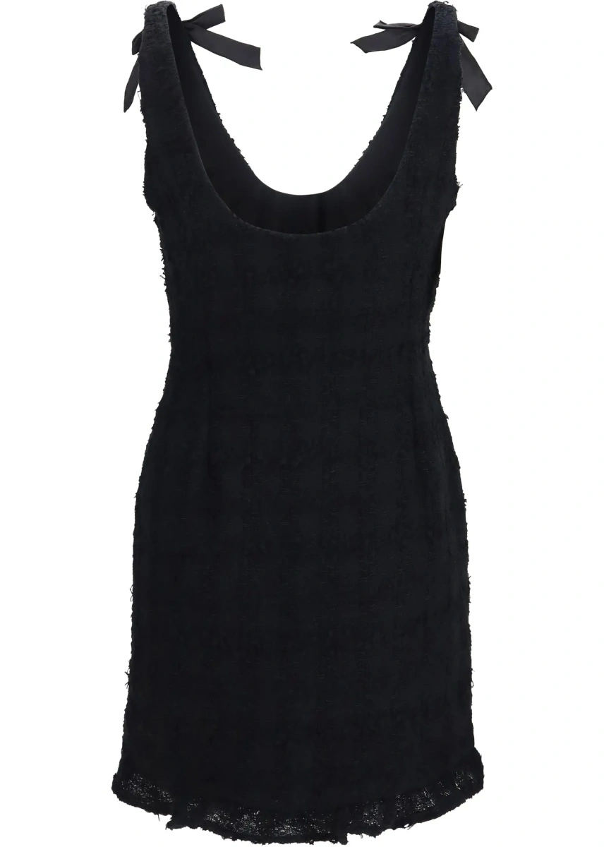 Rochie Alessandra Rich neagra din tweed - Img 2