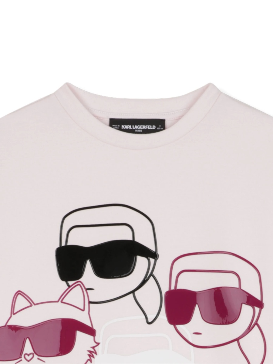 Rochie casual Karl Lagerfeld roz - Img 3