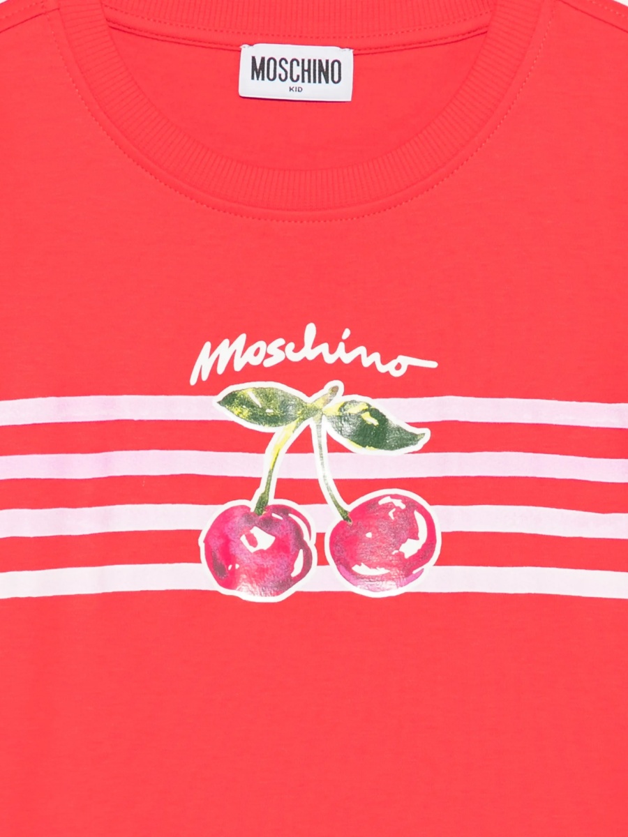 Rochie casual Moschino rosie din bumbac - Img 3