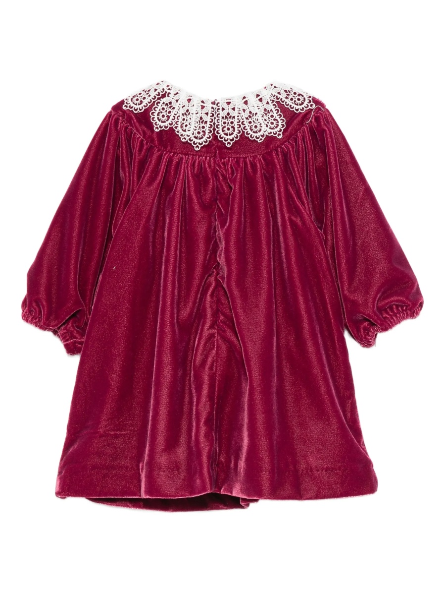 Rochie de eveniment Tartine et Chocolat rosie din polyester si bumbac - Img 2