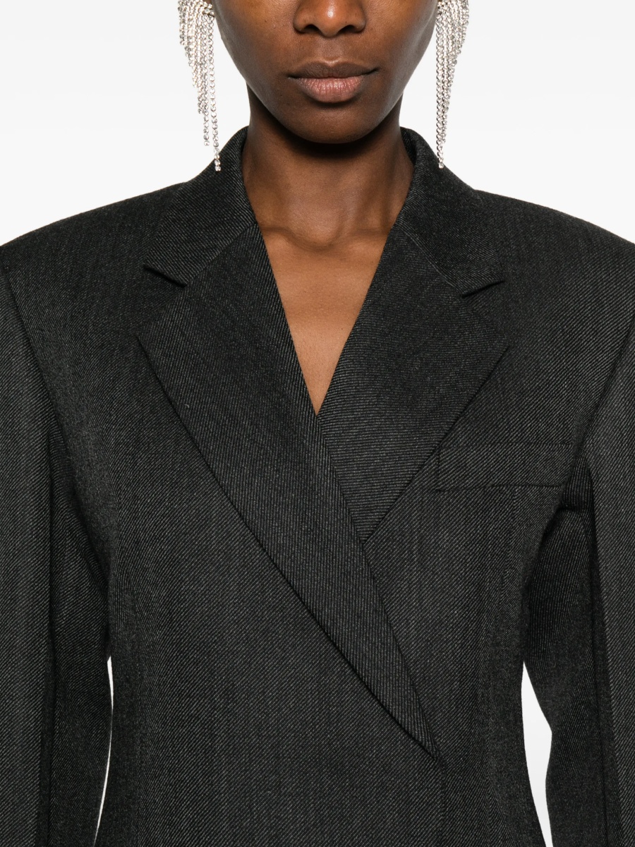 Rochie de ocazie Alexander Wang gri din lana - Img 5