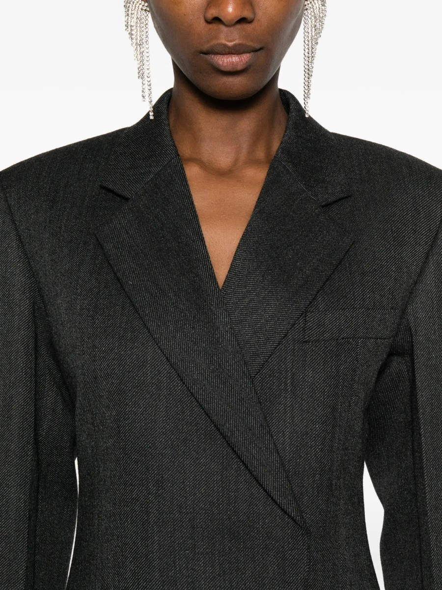 Rochie de ocazie Alexander Wang gri din lana - Img 5