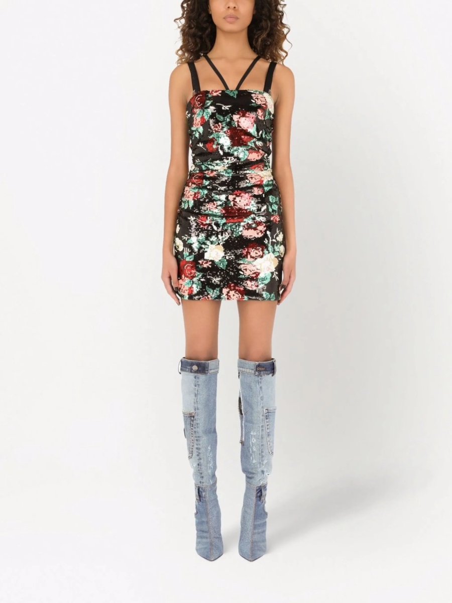 Rochie de ocazie Dolce &amp; Gabbana neagra din polyester - Img 3