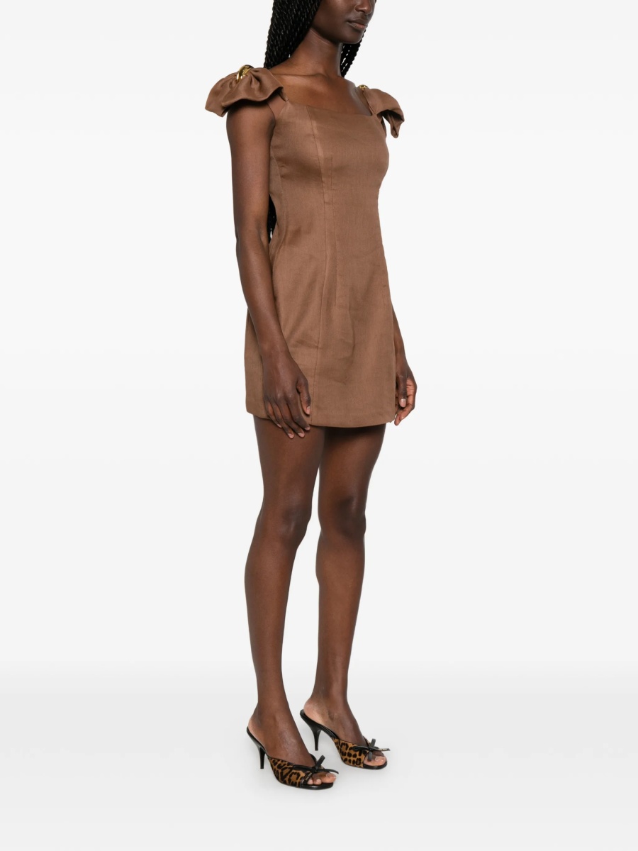 Rochie de ocazie Elisabetta Franchi maro din vascoza si in - Img 3