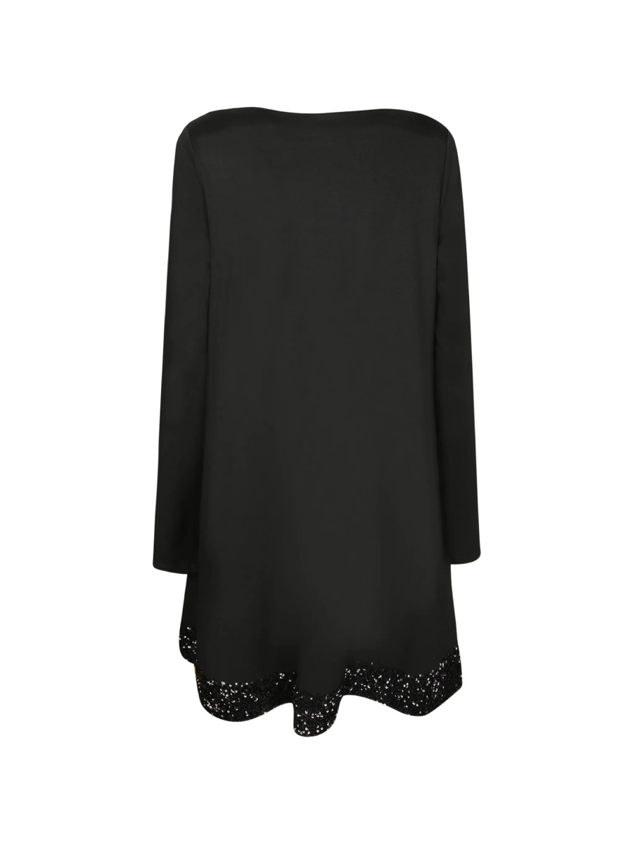Rochie de ocazie Emporio Armani neagra din vascoza si polyester - Img 2