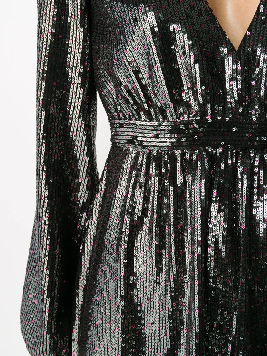 Rochie de ocazie N°21 neagra din polyester si spandex/elastan - Img 5