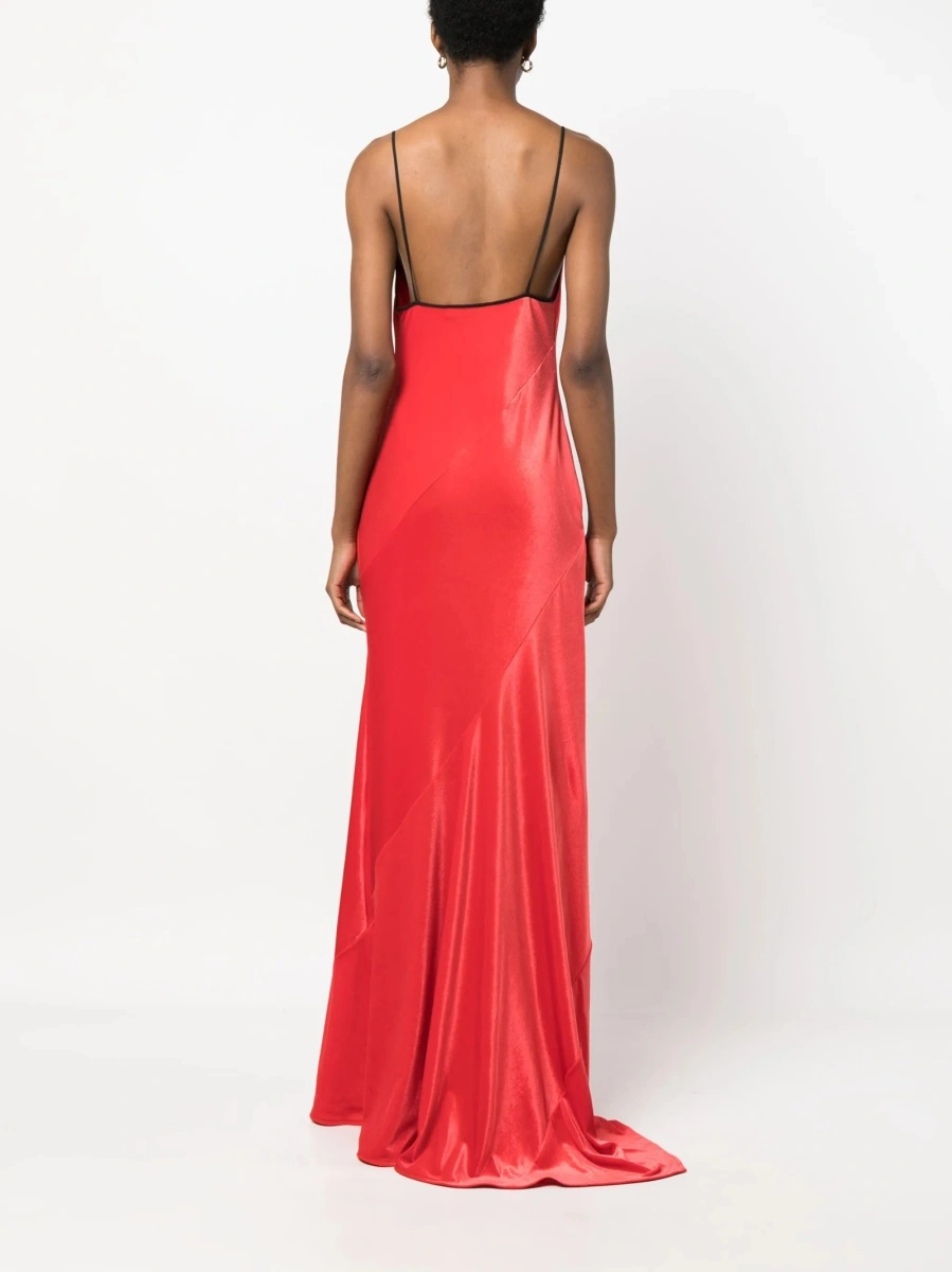 Rochie de ocazie Philosophy rosie din elastan si polyester - Img 4