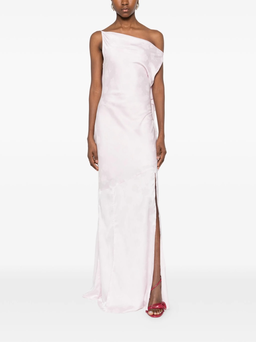 Rochie de ocazie ROTATE Birger Christensen roz din polyester si spandex/elastan - Img 2