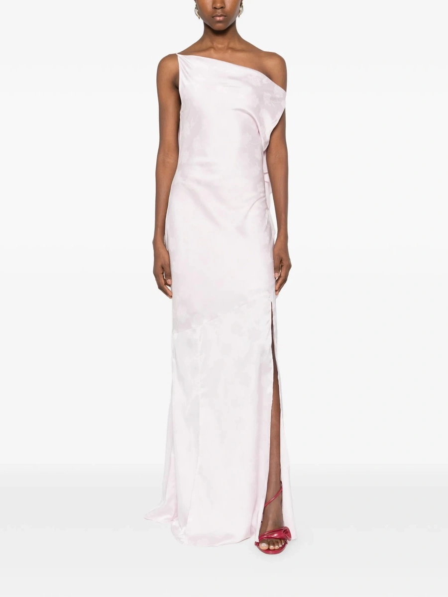 Rochie de ocazie ROTATE Birger Christensen roz din polyester si spandex/elastan - Img 2