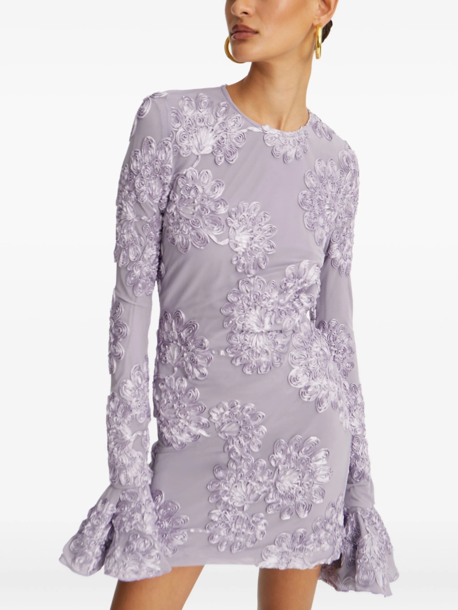 Rochie de ocazie ROTATE Birger Christensen violet din polyester si poliester reciclat - Img 4
