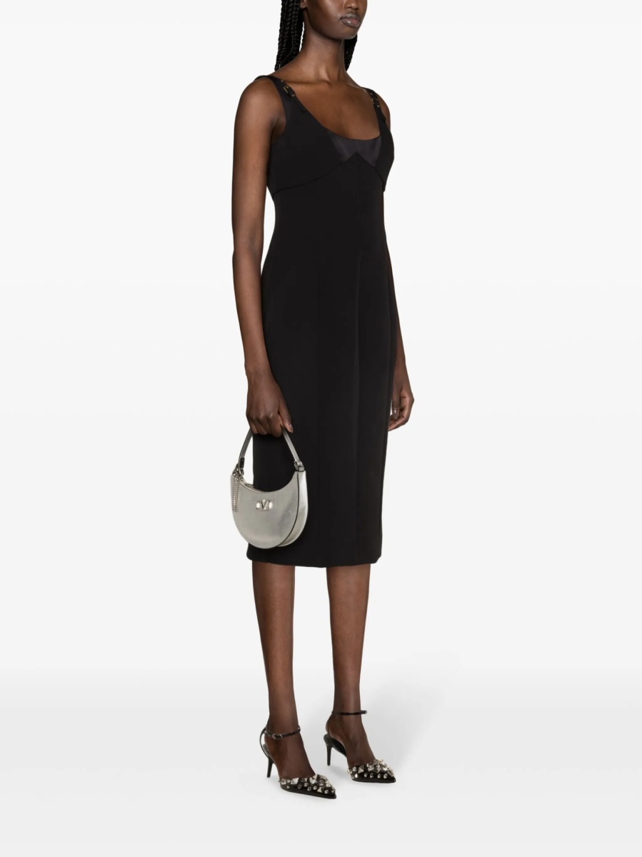 Rochie de ocazie Versace Jeans Couture neagra din polyester - Img 4