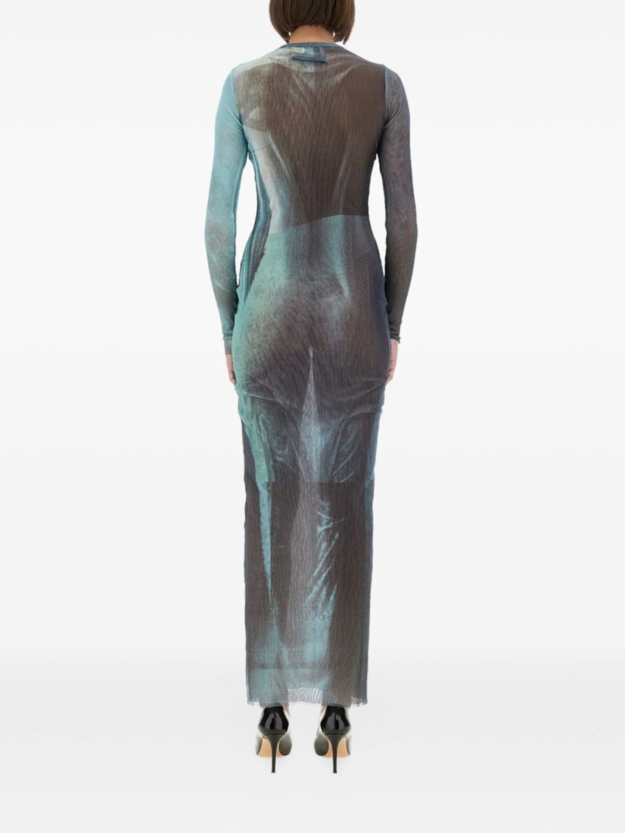Rochie de seara Jean Paul Gaultier albastra - Img 3