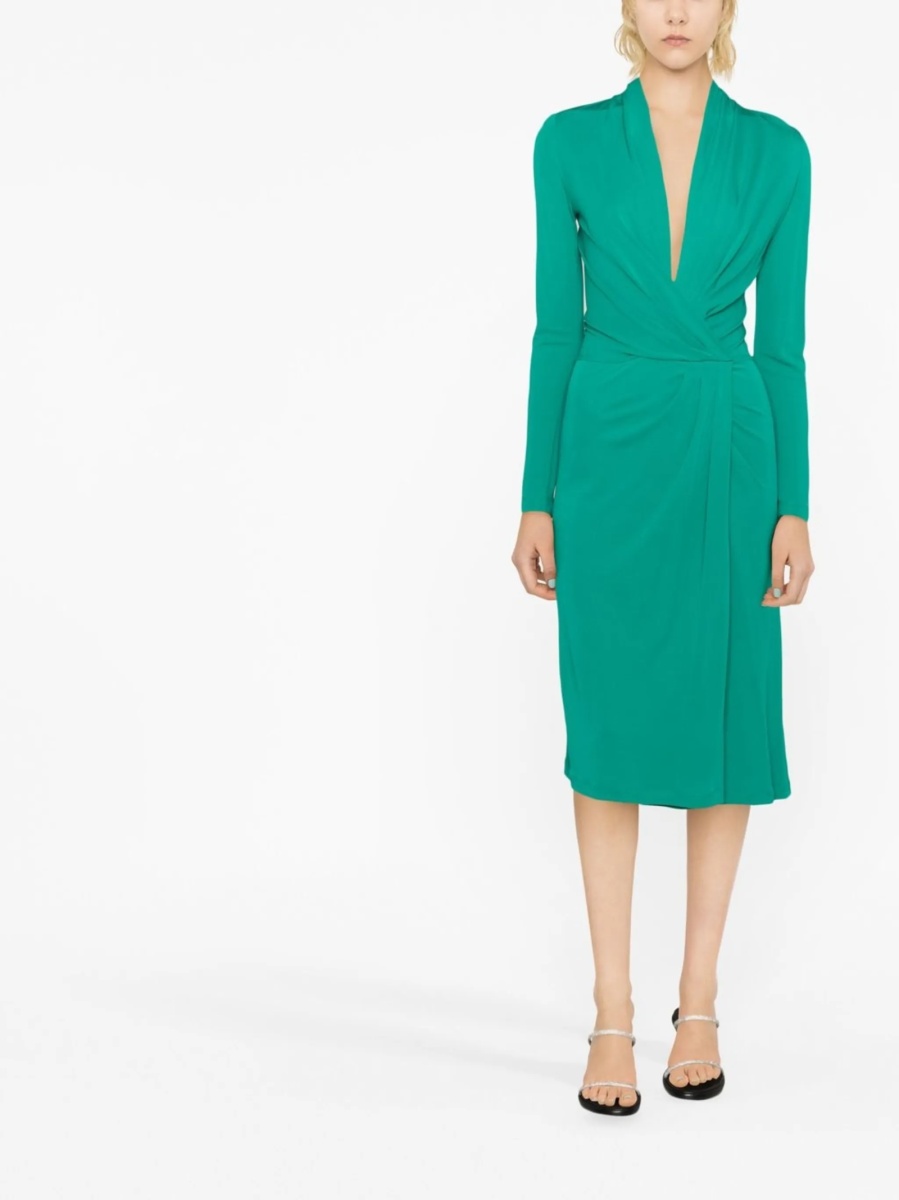 Rochie de zi Alberta Ferretti verde - Img 2
