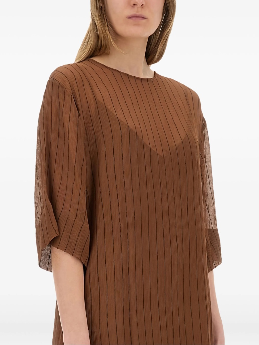 Rochie de zi ALYSI maro - Img 4