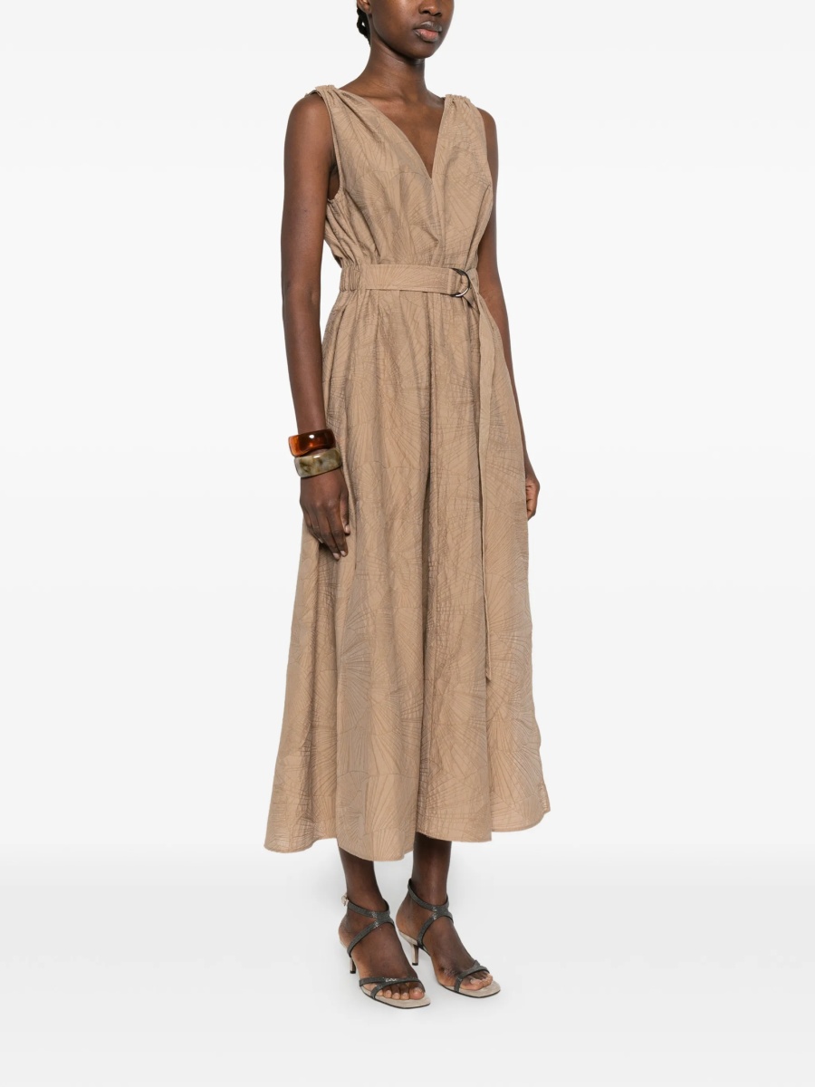 Rochie de zi Brunello Cucinelli maro - Img 3