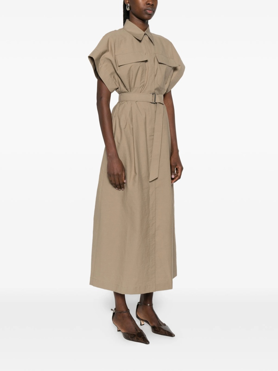 Rochie de zi Brunello Cucinelli neutra - Img 3