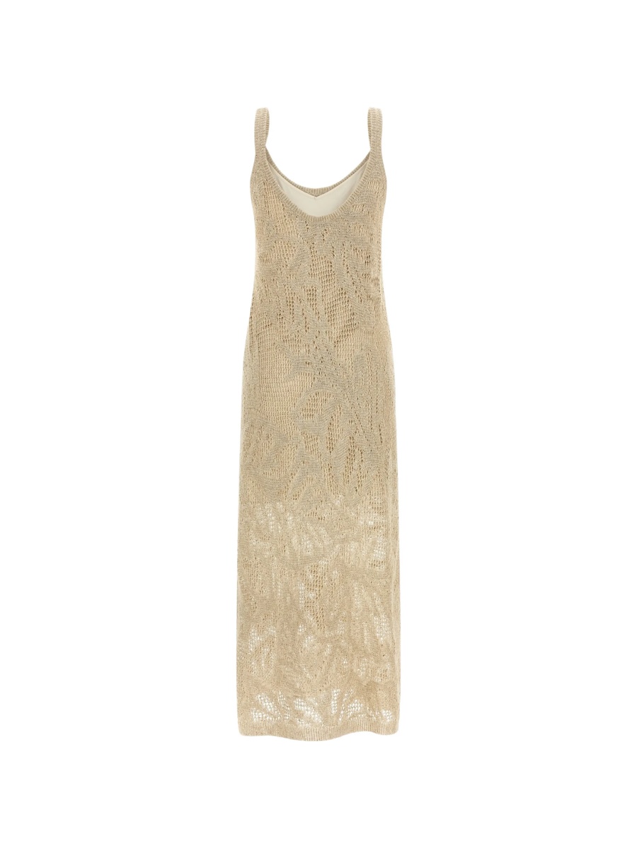 Rochie de zi Brunello Cucinelli neutra - Img 2